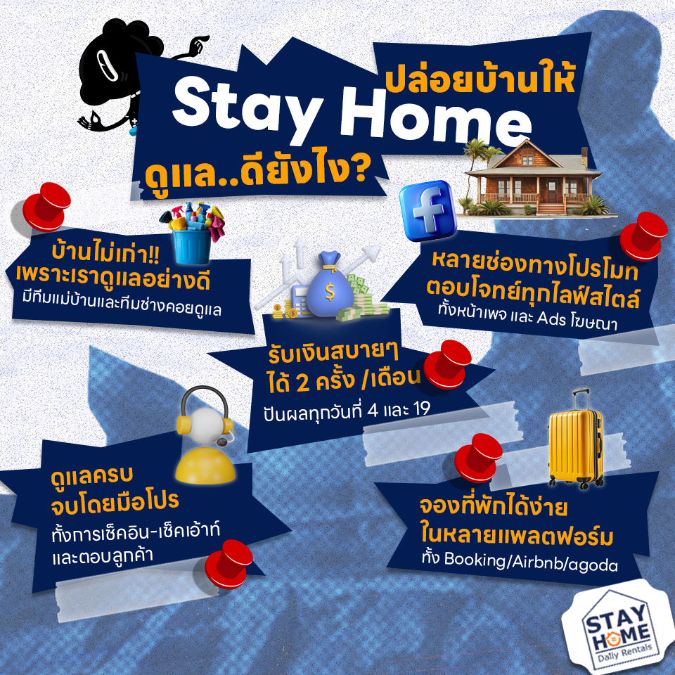 Stay Home - ปล่อยบ้านให้ Stay Home ดูแลดียังไง?